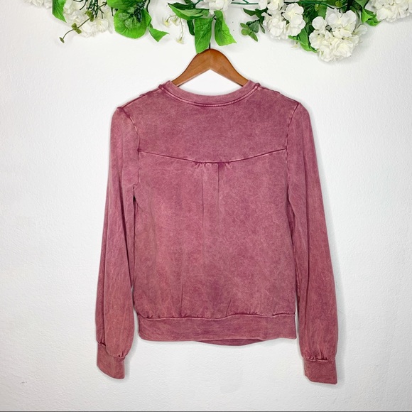 ❌SOLDAnthropologie Eri+Ali Scalloped Sweatshirt - Picture 6 of 6